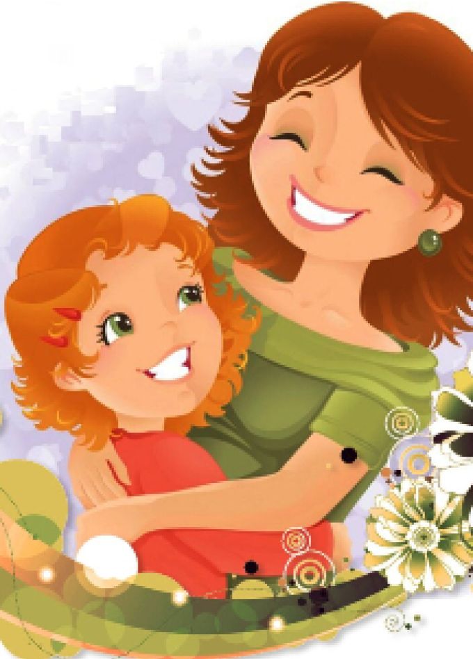 Праздничная открытка для мамы