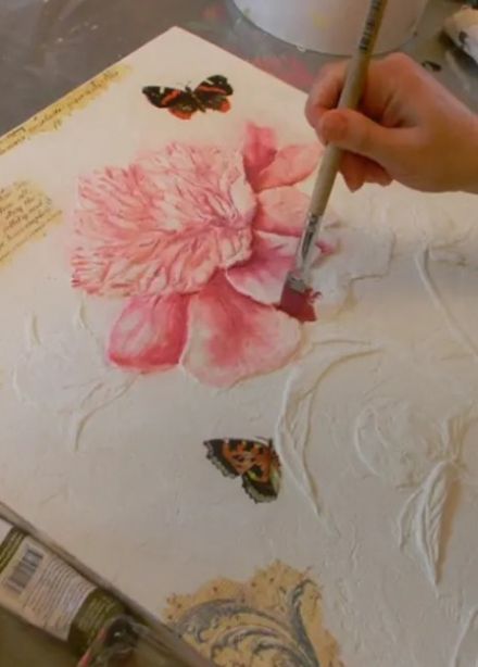 Мастер-класс по акриловой живописи с использованием текстурных паст